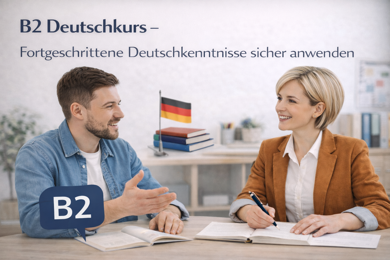 Blog: B2 Deutschkurs – Deutsch auf fortgeschrittenem Niveau meistern - Rheinland Privatschule
