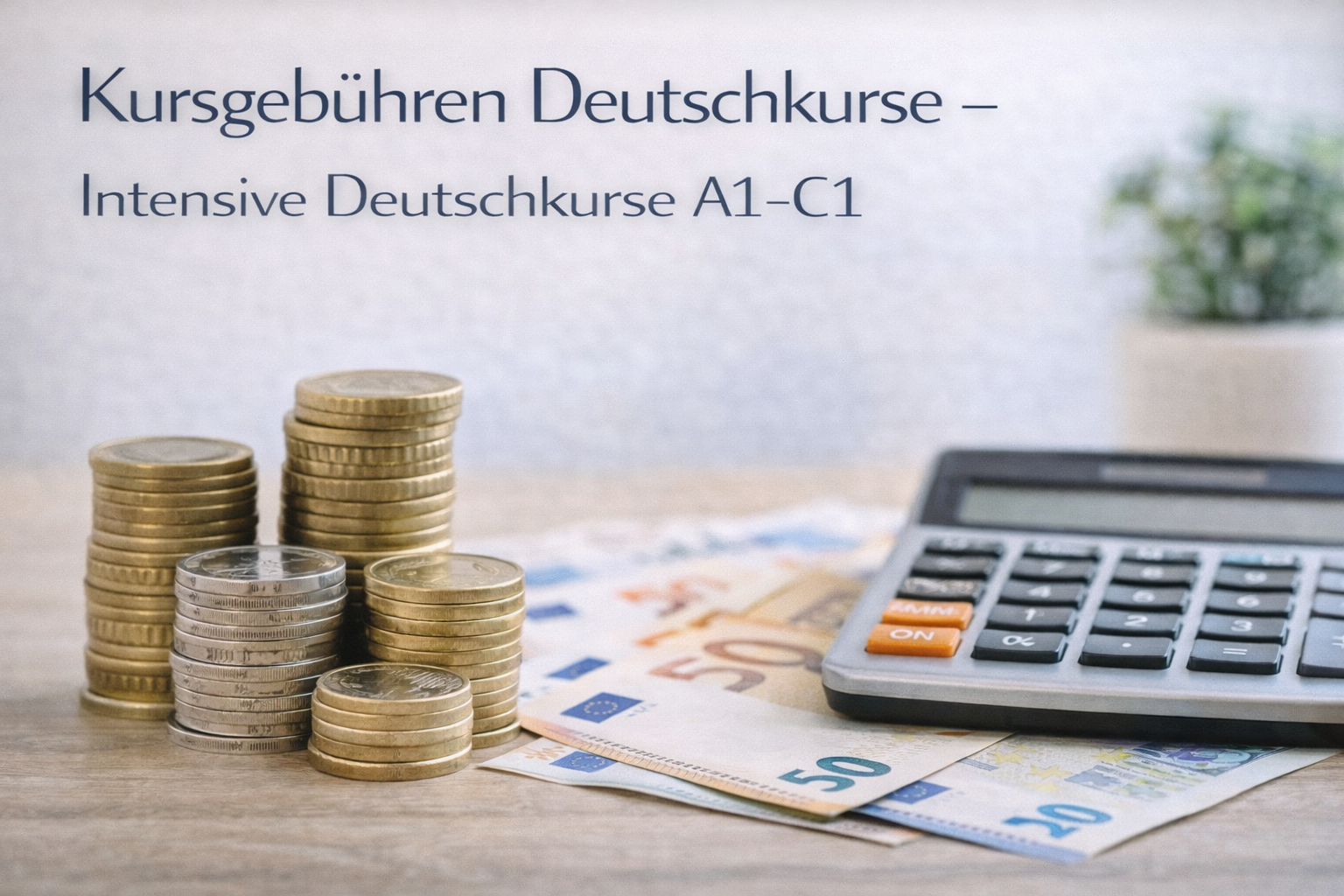 Kursgebühren für intensive Deutschkurse