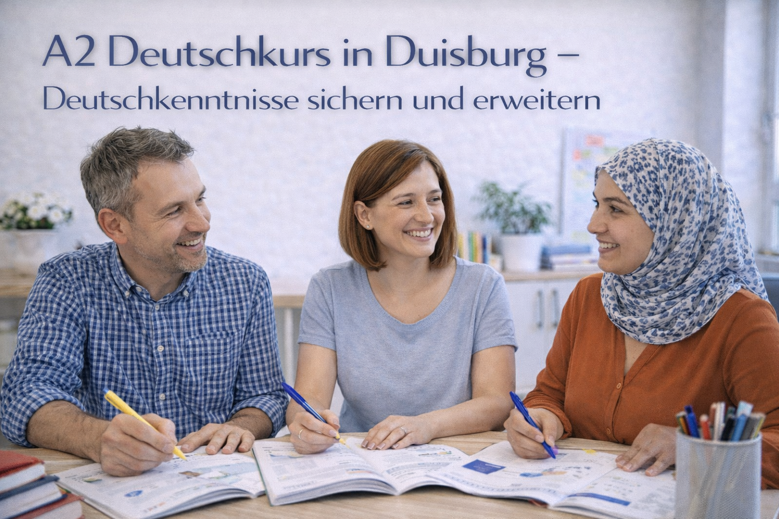 A2 Deutschkurs in Duisburg – Sprachkenntnisse festigen und erweitern